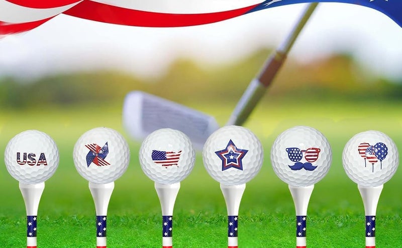 Lightahead USGolfer – Set of 12 Unique Emoticon Fun Putting Practice Golf Balls, Randomly Selected from Listing Images – Novelty Golf Gift - Image 3